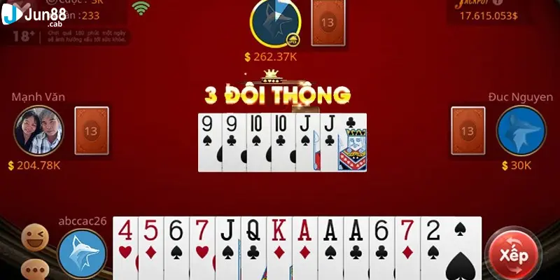 Những kết hợp thường thấy trong game Tiến lên online